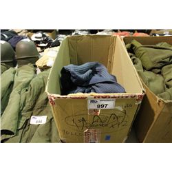 BOX OF BLUE PULLOVER SWEATERS