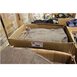 BOX OF BROWN VINTAGE WOOL PANTS