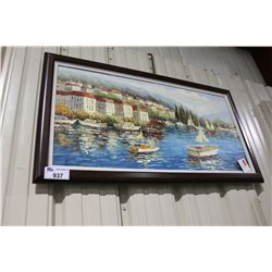 FRAMED CANVAS LANDSCAPE OIL PAINTING