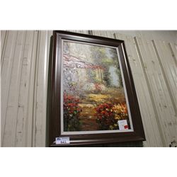 FRAMED CANVAS LANDSCAPE OIL PAINTING