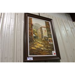 FRAMED CANVAS LANDSCAPE OIL PAINTING