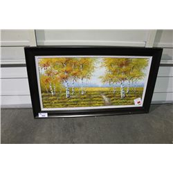 FRAMED CANVAS LANDSCAPE OIL PAINTING