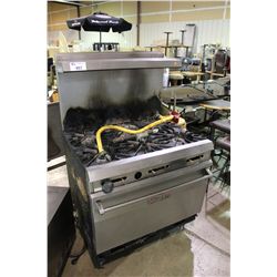 VULCAN STAINLESS STEEL 6 BURNER OVEN