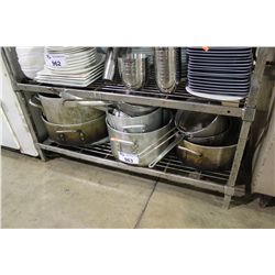 SHELF OF ASSORTED KITCHEN WARES