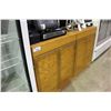 Image 1 : OAK 2 DRAWER 4 DOOR STROAGE CABINET