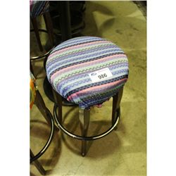 BLUE PATTERN BAR STOOL