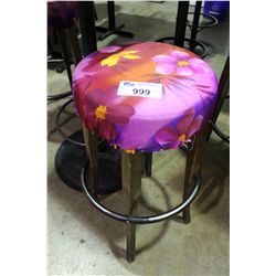 PURPLE FLOWER BAR STOOL