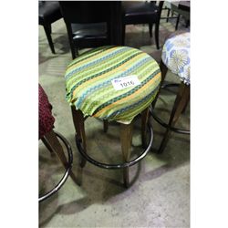 GREEN PATTERN BAR STOOL