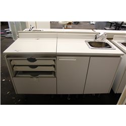 TRIANGLE STORAGE CUPBOARD W/ SINK