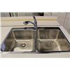 Image 2 : LOT OF DENTAL FURNITURE INCLUDING STAINLESS STEEL DOUBLE BASIN SINK