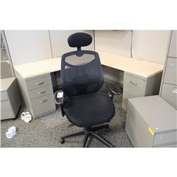 BLACK MESH HIGH BACK TASK CHAIR