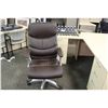 Image 2 : BROWN HIGH BACK LEATHER EXECUTIVE CHAIR