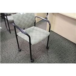 STEELCASE GREY PLAYER MOBILE CLIENT CHAIR