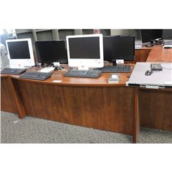 CHERRY BOWFRONT EXECUTIVE L SHAPE DESK