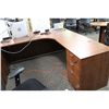 Image 2 : CHERRY BOWFRONT EXECUTIVE L SHAPE DESK