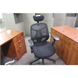 BLACK MESH HIGH BACK TASK CHAIR