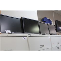 LOT OF 5 DELL LCD MONITORS