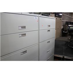 HON 5 DRAWER GREY FILE CABINET