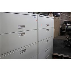 HON 5 DRAWER GREY FILE CABINET