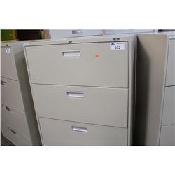 PRO-SOURCE BEIGE 4 DRAWER LATERAL FILE CABINET