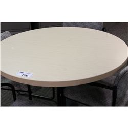 42 INCH ROUND MAPLE TABLE