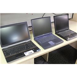 LOT OF 3 NOTEBOOK COMPUTERS AND 3 DESKTOP COMPUTERS