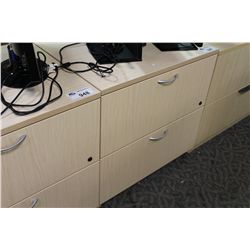 MAPLE 2 DRAWER LATERAL FILE CABINET