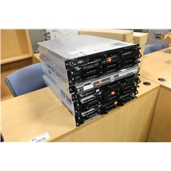 LARGE LOT OF DELL POWEREDGE 6 SLOT AND 3 SLOT RAID STORAGE DEVICES AND SERVERS