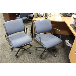 STEELCASE BLUE MID BACK TILTER CHAIR