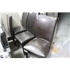 Image 1 : LOT OF 4 BROWN RESTAURANT CHAIRS