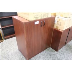 MAHOGANY 48' DOUBLE DOOR CABINET