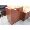 Image 1 : MAHOGANY 48' DOUBLE DOOR CABINET