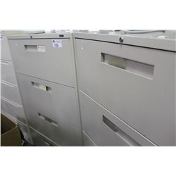 BEIGE 4 DRAWER LATERAL FILE CABINET