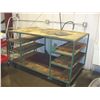 Image 1 : Roll around table with Cat 40 tool holder 6' X 3'