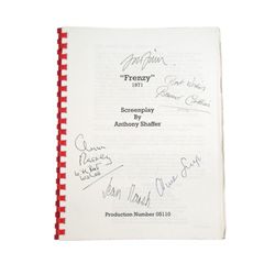 Hitchcock's Frenzy Production Script With Cast Signatures