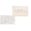 Image 2 : Tony Curtis & Janet Leigh Handwritten Signed Thank You Notes