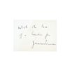 Image 1 : Jean-Pierre Aumont Handwritten Note & Signature