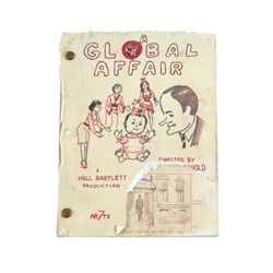 A global Affair Full Original Storyboard Production Book
