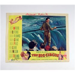 The Big Circus Signed Gilbert Roland/David Nelson Lobby Card