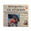 Image 1 : New York Times Original 9/12/01 US ATTACKED HEADLINED Newspaper