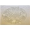 Image 1 : Vintage Pressed Glass Footed Cake Plate