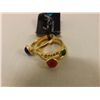 Image 1 : Joshua Lieff Designer 4 Piece Ring Set with  Colored Swarovski Crystals