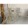 Image 1 : Hand Cut Polish Crystal Pinwheel Pattern Ice  Bucket