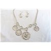 Image 1 : Designer Necklace and Earrings With Clear  C.Z.