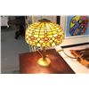 Image 1 : Very Old Tiffany Style Stained Glass Lamp
