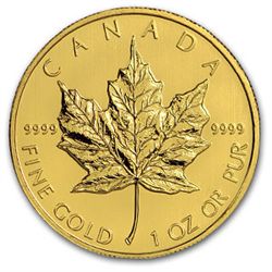 Canadian Maple Leaf 1 Oz Gold Coin (Random Years)
