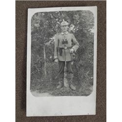 PHOTO OF GERMAN IMPERIAL SOLDIER -ORIGINAL -DATED 1915