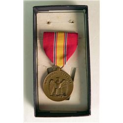 WWII Military National Defense Medal With Box