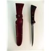 Image 2 : VINTAGE WESTERN FISH FILLET KNIFE WITH LEATHER SHEATH