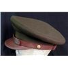 Image 3 : WWII US ARMY VISOR HAT-PRV PURCHASE-MOHAIR-INSIGNIA-